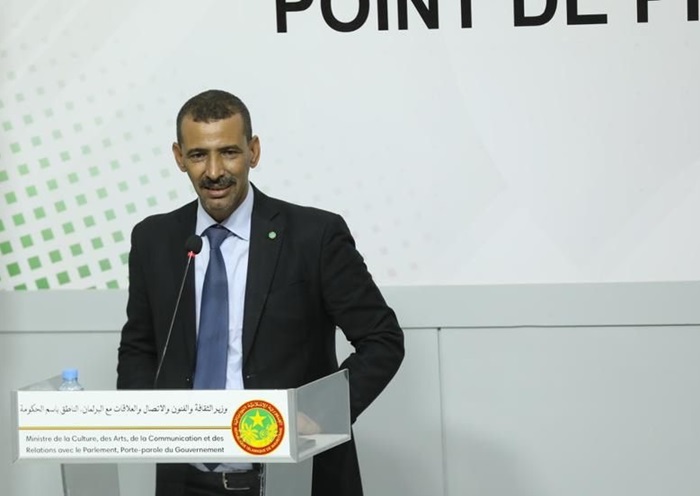 وزير الثقافة الناطق باسم الحكومة الموريتانية الحسين ولد مدو