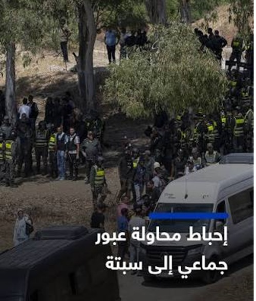 السلطات المغربية توقف 294 شخصاً في مدينة الفنيدق ومحيطها على خلفية محاولة عبور جماعي نحو مدينة سبتة