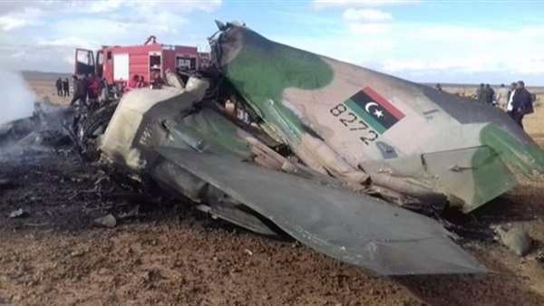 تحطم طائرة مقاتلة شرق ليبيا 