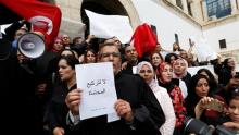 اضراب المحامون  تونس 